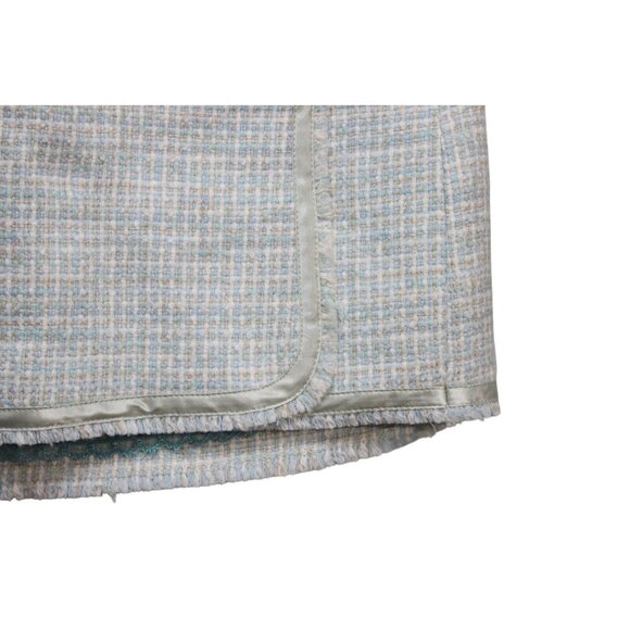 NWT Vintage Y2K Abercrombie Fitch Mini Skirt 00 Tweed Preppy Coquette Wool Silk - Picture 5 of 14